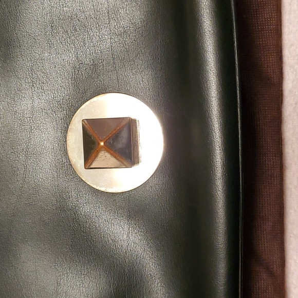 Kate Spade Medium Satchel Bag Black leather top handle flap shoulder - Picture 12 of 14